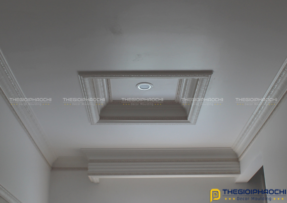 phào chỉ trần hàn quốc màu trắng pw-t120